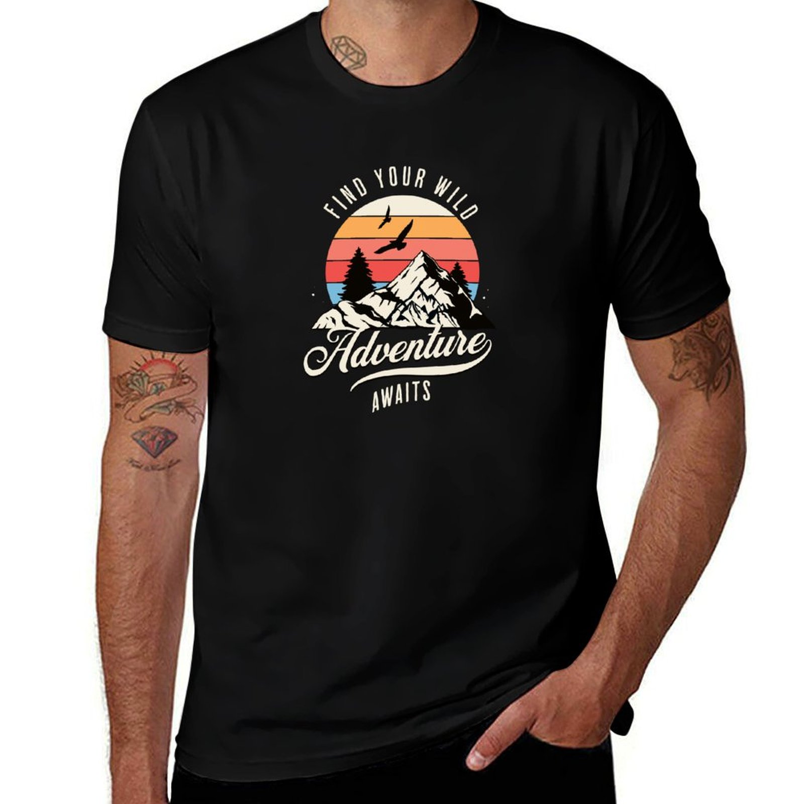 Outdoor Adventure Outfit - Футболка для активного отдыха на природе.